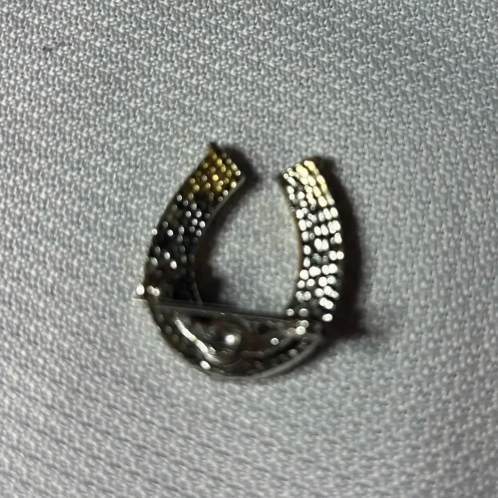 Vintage Horseshoe Rhinestone Brooch Excellent Preloved Condition